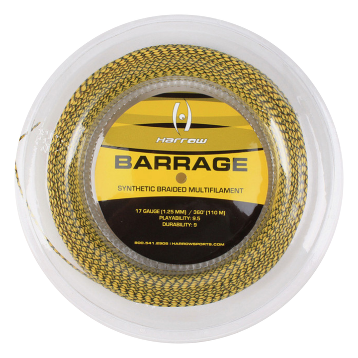 Barrage Squash String, 17 Gauge, 360' Reel