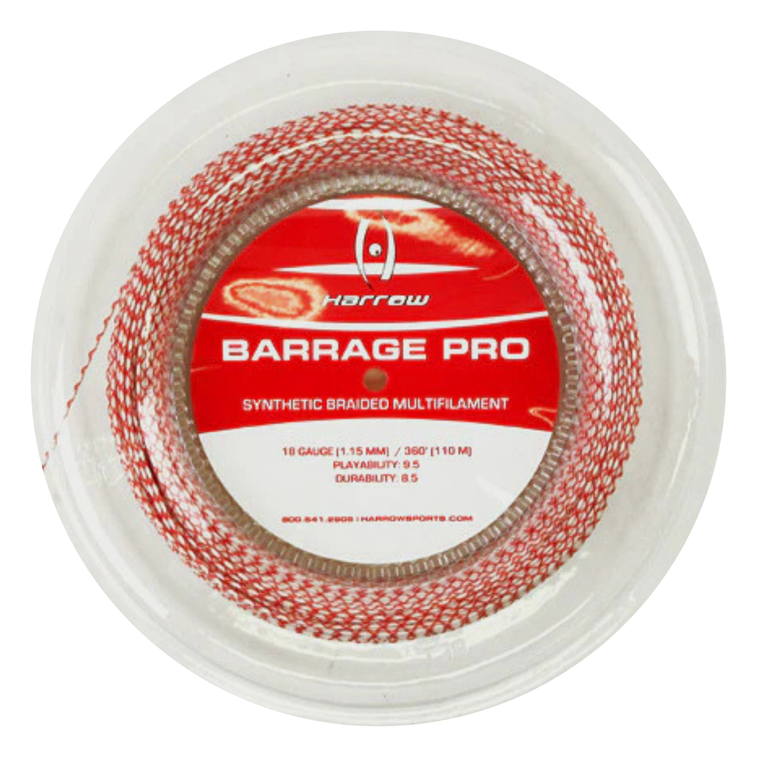 Barrage Pro Squash String, 18 Gauge, 360' Reel