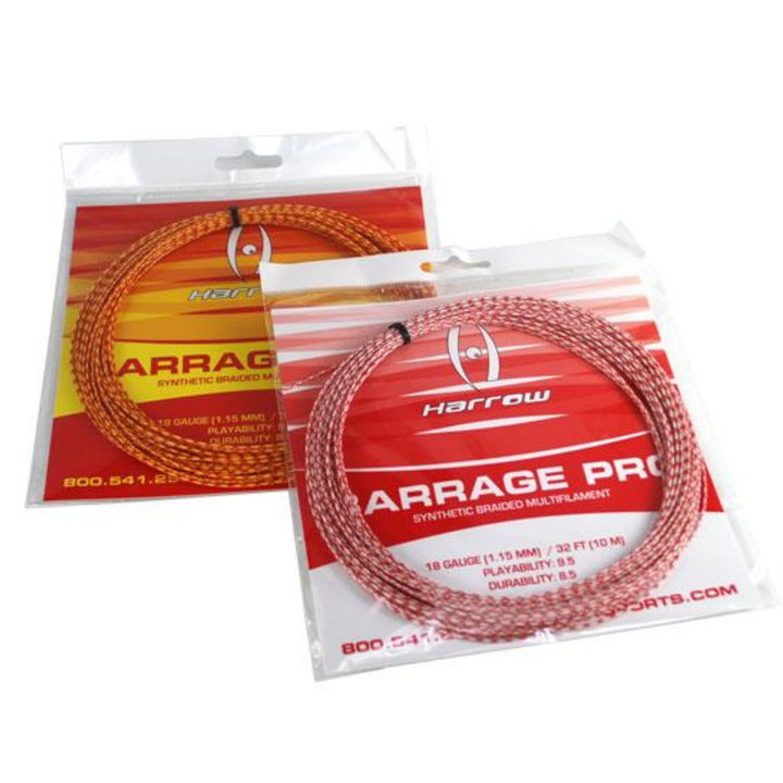 Barrage Pro Squash String, 18 Gauge, Single Pack - Harrow Sports