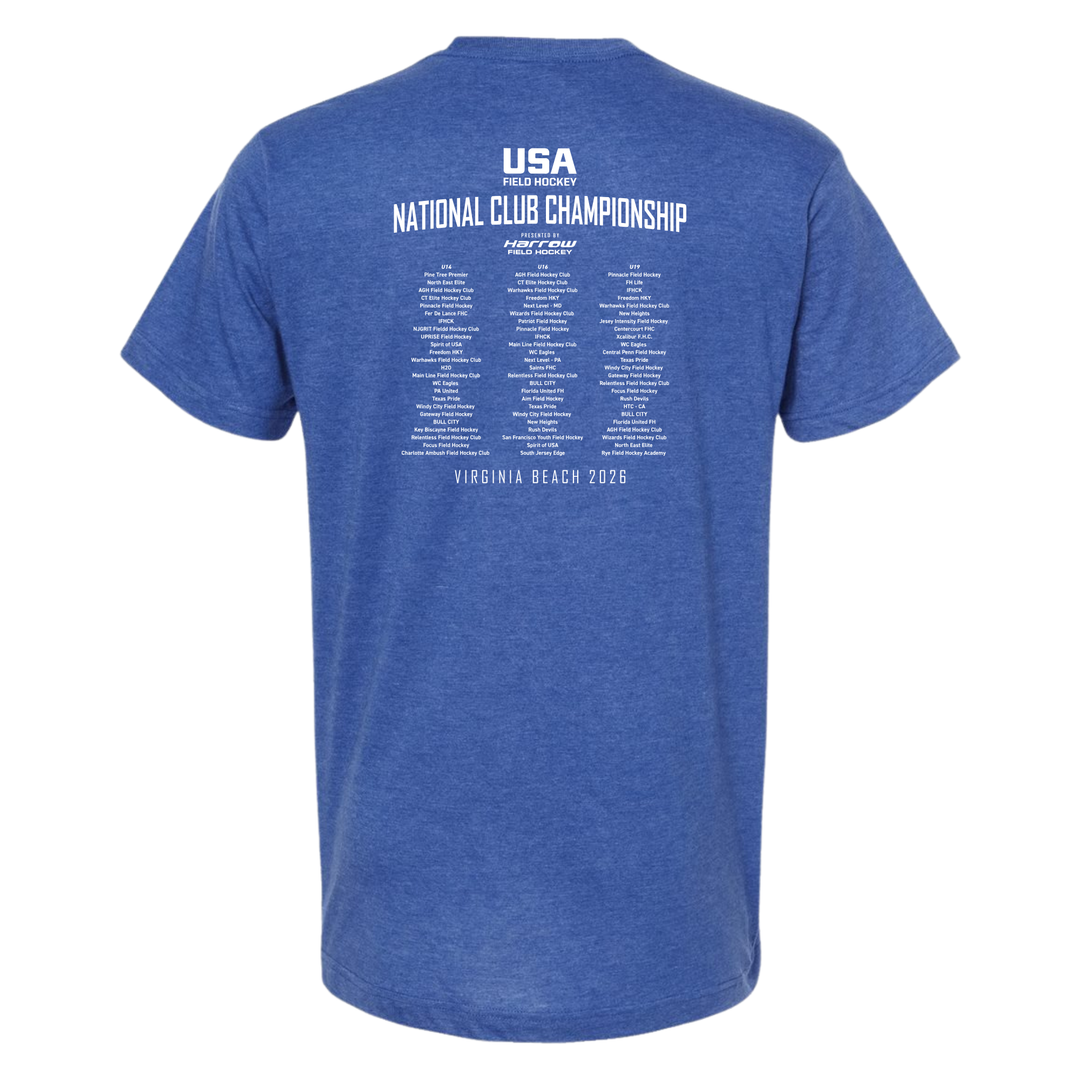 Championship Teams T-Shirt Unisex - USA Field Hockey NCC 2026 - Harrow Sports