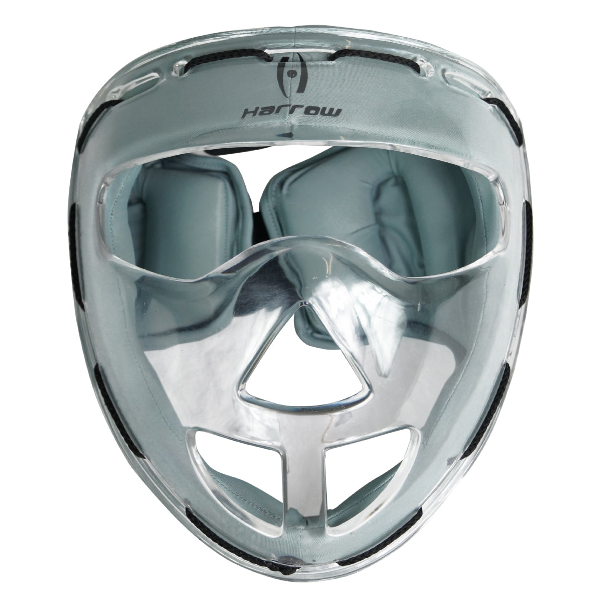 Clear Face Mask, Grey Padding - Harrow Sports