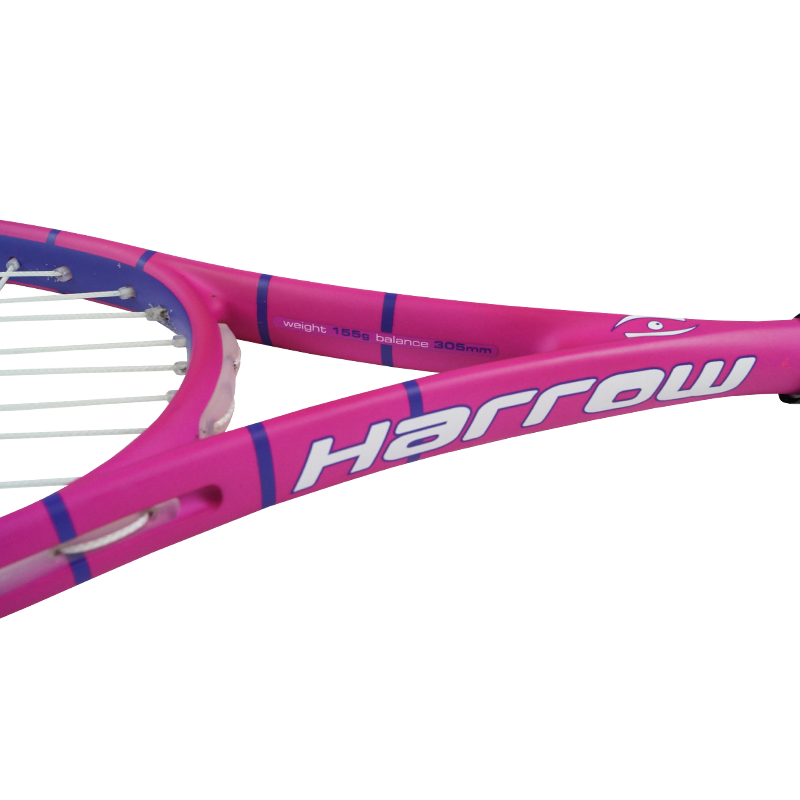 Harrow Junior Squash Racquet Pink - Half Cover - Harrow Sports